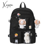 Xajzpa - New Fashion Cute Women Backpack White Waterproof Nylon Female Schoolbag College Lady