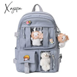 Xajzpa - New Fashion Cute Women Backpack White Waterproof Nylon Female Schoolbag College Lady