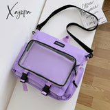 Xajzpa - New Fashion Ita Bag Backpack Clear Pocket For Women Large Capacity Girls Transparent