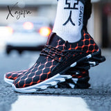 Xajzpa - New Fashion Men Running Shoes Sports Casual Trainers Mesh Tennis Sneakers Men’s For Man