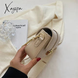 Xajzpa - New Fashion Stone Leather Chain Lock Shoulder Bags Women Crossbody Vintage Ladies