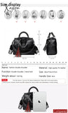 Xajzpa - New Fashion Tassel Women Handbag Leather Shoulder Bags Famous Brand Designer Ladies Casual