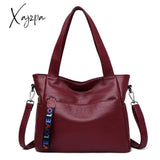 Xajzpa - New Fashion Tassel Women Handbag Leather Shoulder Bags Famous Brand Designer Ladies Casual