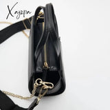 Xajzpa - New Fashion Trendy Chain Messenger Bag Handbag Square High Quality Ladies Textured