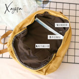 Xajzpa - New Fashion Women’s Backpack Canvas Travel Backpacks College Student School Bag For