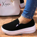 Xajzpa - New Flats Shoes Platform Sneakers Women Sport Wedges Fashion Ankle Casual Running Female