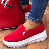 Xajzpa - New Flats Shoes Platform Sneakers Women Sport Wedges Fashion Ankle Casual Running Female