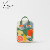 Xajzpa - New Fruit Fruits Embroidery Young Children’s Clear Backpack Small School Bag