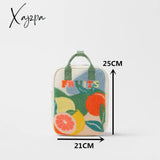 Xajzpa - New Fruit Fruits Embroidery Young Children’s Clear Backpack Small School Bag