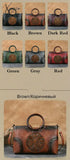 Xajzpa - New High Quality Leather Women Handbag Retro Handmade Embossed Shoulder Bag For Large