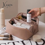 Xajzpa - New Ins Large-Capacity Portable Girl Makeup Bag Women Cosmetic Toiletries Organizer Female