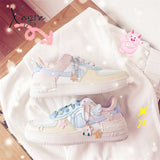 Xajzpa - New Kawaii Candy Color Canvas Sneakers Japanese Style Patchwork Women’s Footwear Cute