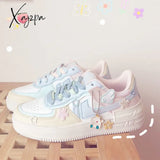 Xajzpa - New Kawaii Candy Color Canvas Sneakers Japanese Style Patchwork Women’s Footwear Cute