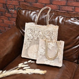 Xajzpa - New Lace Ladies Handbag Summer Beach Wedding Bridal Party Hand Bag Bolsa Feminina