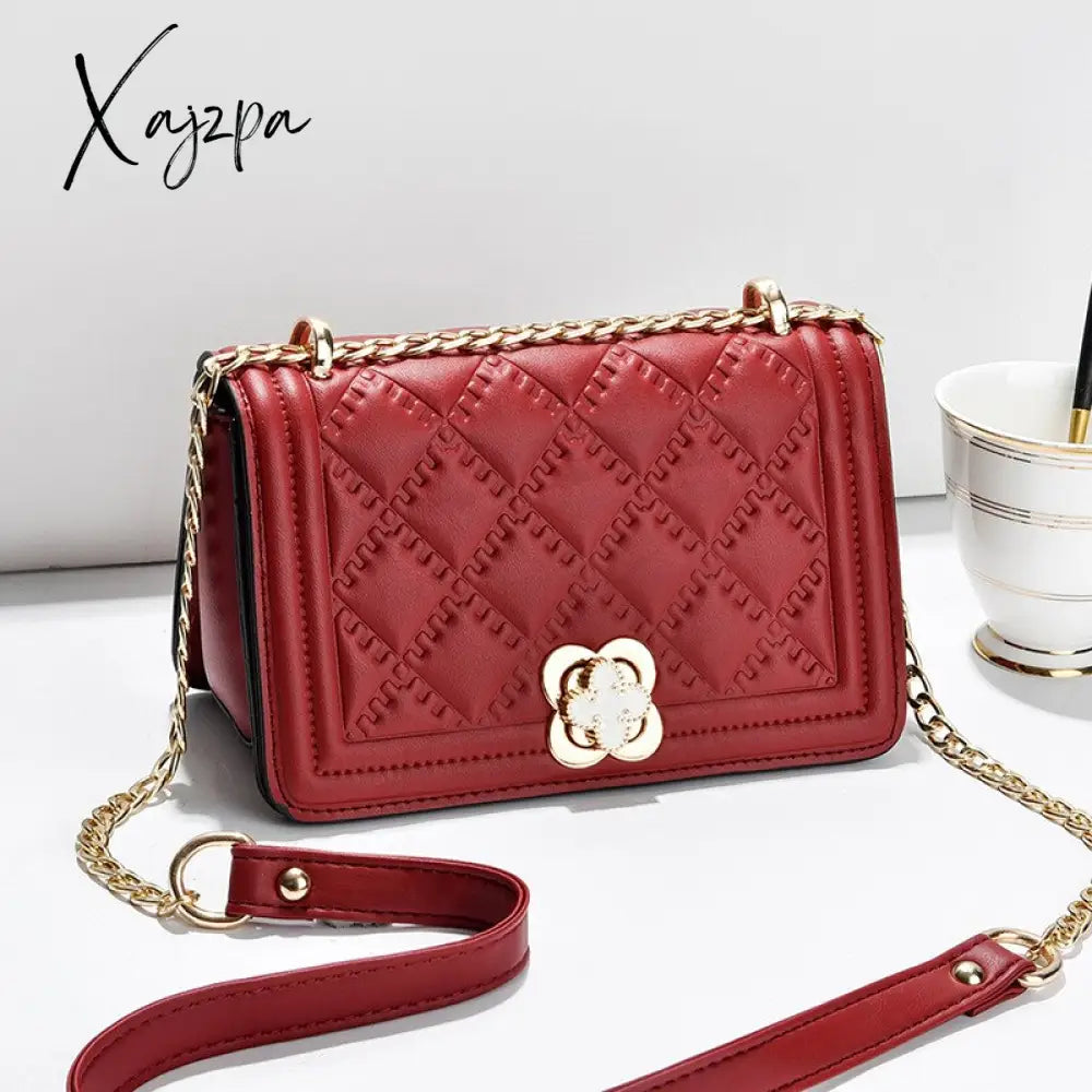 Xajzpa - New Listing Fashion Gradient Women’s Small Square Bag Chain Shoulder Messenger Flip