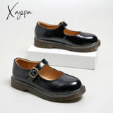 Xajzpa - New Literary Retro Women’s Shoes Thick Bottom Mori Girl Japanese Mary Jane Single