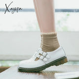 Xajzpa - New Literary Retro Women’s Shoes Thick Bottom Mori Girl Japanese Mary Jane Single