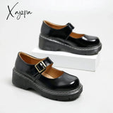 Xajzpa - New Literary Retro Women’s Shoes Thick Bottom Mori Girl Japanese Mary Jane Single