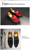 Xajzpa - New Loafers Men Shoes Pu Colorblock Fashion Business Casual Wedding Party Daily Faux Suede