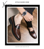 Xajzpa - New Loafers Men Shoes Pu Solid Color Business Casual Wedding Party Daily Classic Monk