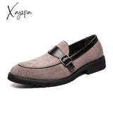 Xajzpa - New Loafers Men Shoes Pu Solid Color Business Casual Wedding Party Daily Classic Monk