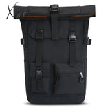 Xajzpa - New Luxury Vintage Canvas Backpacks For Men Oil Wax Leather Travel Backpack Large