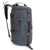 Xajzpa - New Luxury Vintage Canvas Backpacks For Men Oil Wax Leather Travel Backpack Large