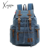 Xajzpa - New Luxury Vintage Canvas Backpacks For Men Oil Wax Leather Travel Backpack Large