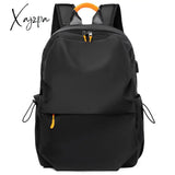 Xajzpa - New Men Backpack For 14 Inches Laptop Women Large Capacity Stundet Backpacks Pleated