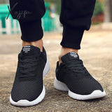 Xajzpa - New Men Casual Shoes Lace Up Lightweight Comfortable Breathable Walking Sneakers Tenis