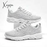 Xajzpa - New Men Casual Shoes Lace Up Lightweight Comfortable Breathable Walking Sneakers Tenis