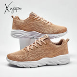 Xajzpa - New Men Casual Shoes Lace Up Lightweight Comfortable Breathable Walking Sneakers Tenis