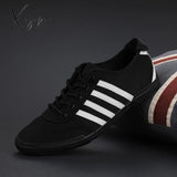 Xajzpa - New Men Casual Shoes Mens Canvas For Fashion Flats Brand Men’s Driving All Black And