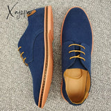 Xajzpa - New Men Dress Shoes Classic Lace-Up Leather Casual Business Italian Oxford For Black Flats