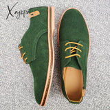 Xajzpa - New Men Dress Shoes Classic Lace-Up Leather Casual Business Italian Oxford For Black Flats