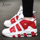 Xajzpa New Men Shoes Casual Sneakers High Top Air Basketball Tennis Lace-Up Male Student Teens