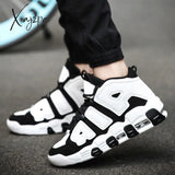 Xajzpa New Men Shoes Casual Sneakers High Top Air Basketball Tennis Lace-Up Male Student Teens