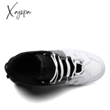 Xajzpa New Men Shoes Casual Sneakers High Top Air Basketball Tennis Lace-Up Male Student Teens