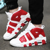 Xajzpa New Men Shoes Casual Sneakers High Top Air Basketball Tennis Lace-Up Male Student Teens