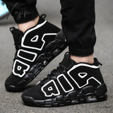 Xajzpa New Men Shoes Casual Sneakers High Top Air Basketball Tennis Lace-Up Male Student Teens