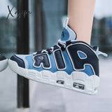 Xajzpa New Men Shoes Casual Sneakers High Top Air Basketball Tennis Lace-Up Male Student Teens