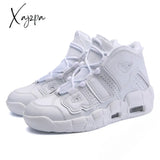 Xajzpa New Men Shoes Casual Sneakers High Top Air Basketball Tennis Lace-Up Male Student Teens