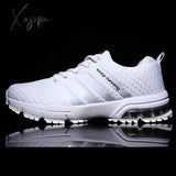 Xajzpa - New Men Shoes Casual White Sneakers Mens Trainers Air Cushion Leisure Blue Tenis Masculino