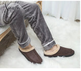 Xajzpa - New Men Slippers Winter Big Size 4950 Comfort Warm For Male Antiskid Short Plush Home Soft