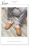 Xajzpa - New Men Slippers Winter Big Size 4950 Comfort Warm For Male Antiskid Short Plush Home Soft