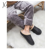 Xajzpa - New Men Slippers Winter Big Size 4950 Comfort Warm For Male Antiskid Short Plush Home Soft