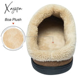 Xajzpa - New Men Slippers Winter Big Size 4950 Comfort Warm For Male Antiskid Short Plush Home Soft