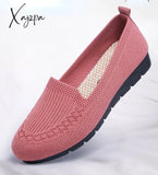 Xajzpa - New Mesh Breathable Sneakers Women Light Slip On Flat Casual Shoes Ladies Loafers Socks