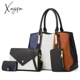 Xajzpa - New Multi-Piece Female Bag Fashion Hit Color One-Shoulder Handbag Messenger Bags Clutch