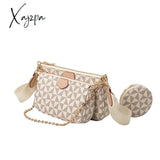 Xajzpa - New Pattern Multi-Color Fashion Brand Designer 3-In-1 Messenger Handbag Crossbody Shoulder